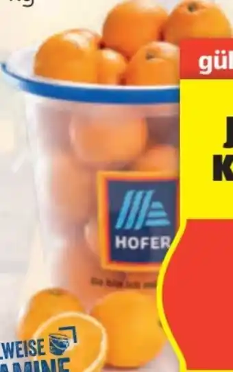 Hofer Hofer Marktplatz Orangen Angebot