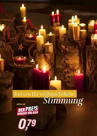KiK Kerzen Für Weihnachtliche Angebot
