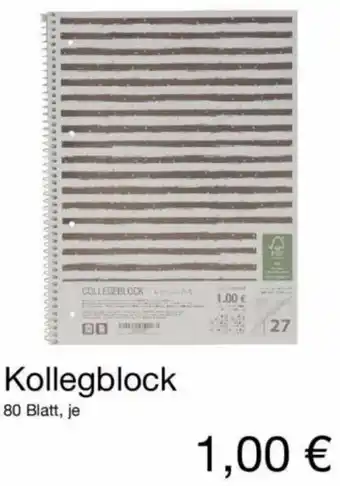 KiK Kollegblock Angebot