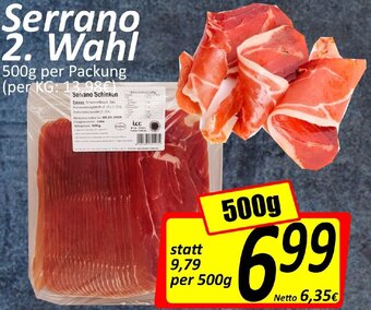 Wurstico Serrano 2. Wahl 500g Angebot