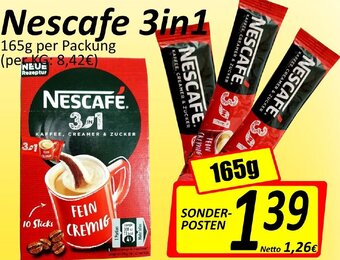 Wurstico Nescafe 3in1 165g Angebot