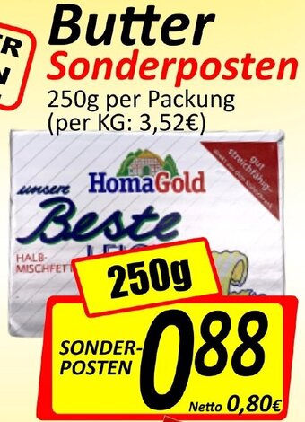 Wurstico Butter Sonderposten 250g Angebot