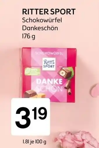 Bipa Ritter Sport Schokowürfel Dankeschön Angebot