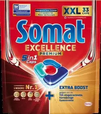 dm Somat Geschirrspül-Tabs Excellence Premium 5in1 Angebot