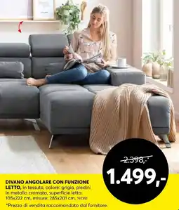 Rutar Divano angolare con funzione letto Angebot