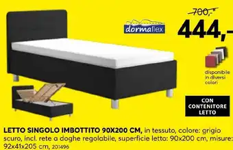 Rutar Letto singolo imbottito Angebot