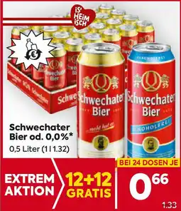 Billa Schwechater Bier od. 0,0% Angebot