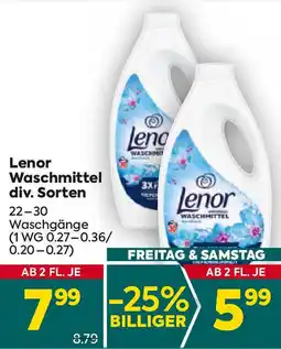 Billa Lenor Waschmittel Angebot