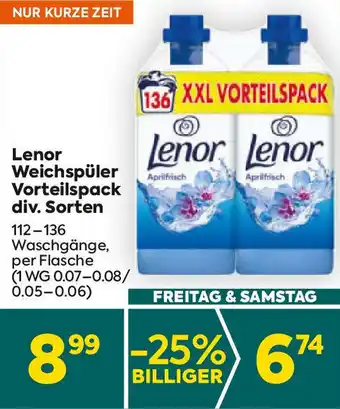 Billa Lenor Weichspüler Vorteilspack Angebot