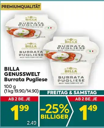 Billa Burrata pugliese Angebot