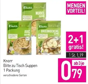 Sutterlüty Knorr Bitte zu Tisch Suppen Angebot