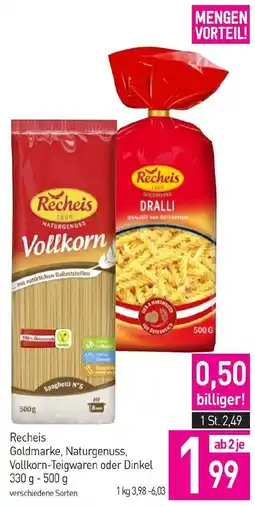 Sutterlüty Recheis goldmarke, naturgenuss, vollkorn-teigwaren Angebot