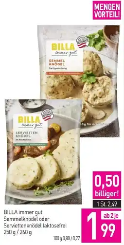 Sutterlüty Billa immer gut semmelknödel Angebot