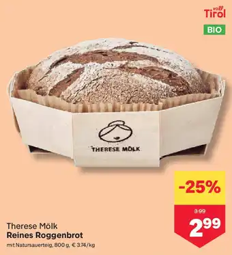 MPreis Therese mölk reines roggenbrot Angebot