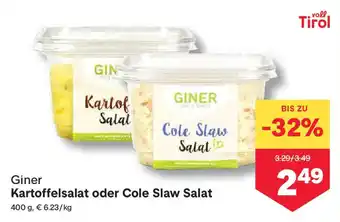 MPreis Giner kartoffelsalat oder cole slaw salat Angebot