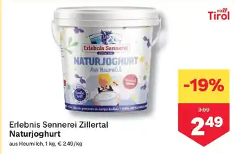 MPreis Erlebnis sennerei naturjoghurt Angebot