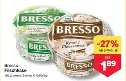 MPreis Bresso frischkäse Angebot