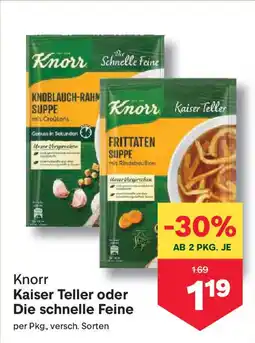 MPreis Knorr kaiser teller oder die schnelle feine Angebot