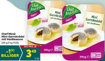 Billa Chef menü mini-germknödel Angebot