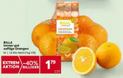 Billa Immer gut saftige orangen Angebot