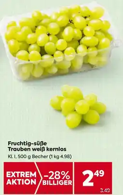 Billa Fruchtig-süße Trauben weiẞ kernlos Angebot