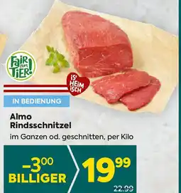 Billa Almo rindsschnitzel Angebot