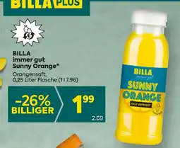 Billa Billa immer gut sunny orange Angebot