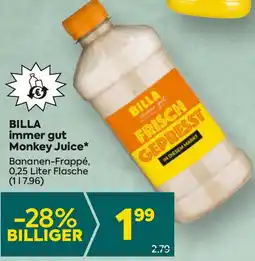 Billa Billa immer gut monkey juice Angebot