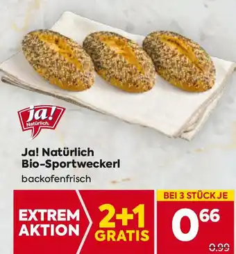 Billa Ja! natürlich bio-sportweckerl Angebot