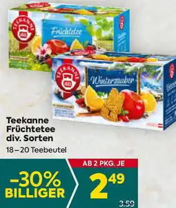 Billa Teekanne früchtetee Angebot