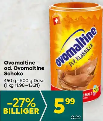 Billa Ovomaltine Angebot