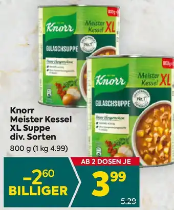 Billa Knorr meister kessel xl suppe Angebot