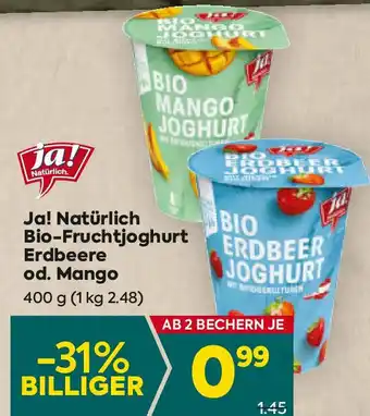 Billa Bio mango joghurt erdbeere od. mango Angebot