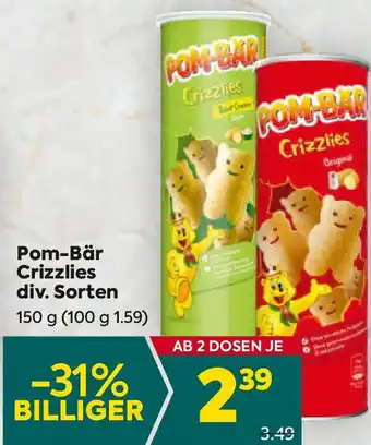 Billa Pom-bär crizzlies Angebot