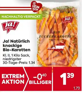 Billa Knackige bio-karotten Angebot