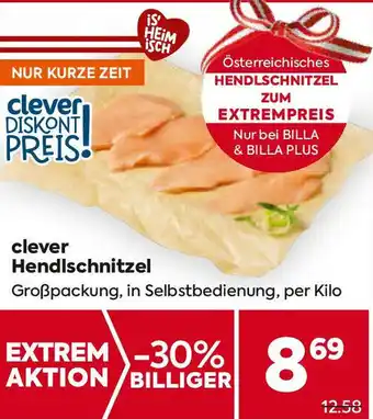 Billa Clever hendlschnitzel Angebot