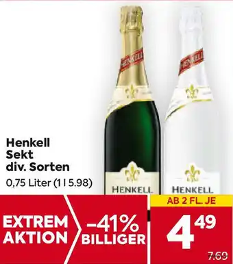 Billa Henkell sekt Angebot