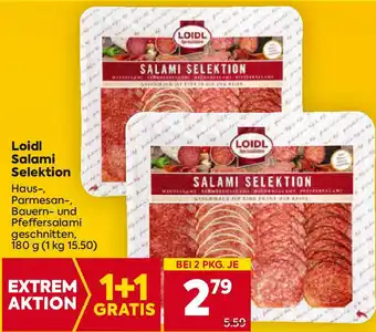 Billa Loidl salami selektion Angebot