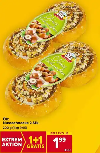 Billa Ölz nussschnecke 2 stk. Angebot