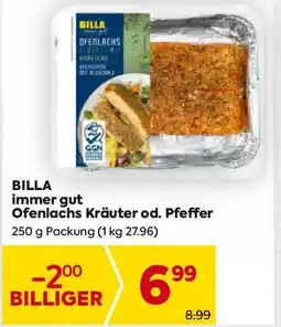 Billa Immer gut ofenlachs kräuter od. pfeffer Angebot