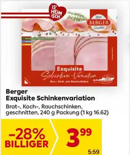 Billa Berger exquisite schinkenvariation Angebot