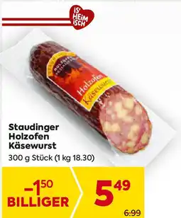 Billa Staudinger holzofen käsewurst Angebot