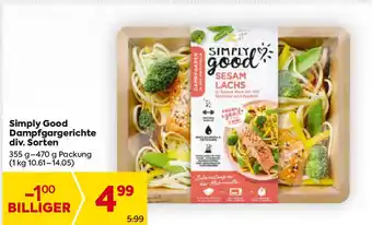 Billa Simply good dampfgargerichte Angebot