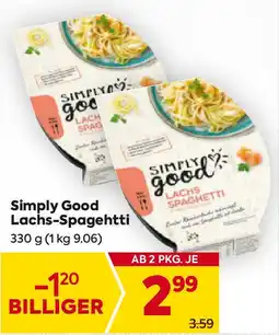 Billa Simply Good Lachs-Spagehtti Angebot