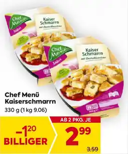 Billa Chef menü kaiserschmarrn Angebot