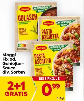 Billa Maggi fix od. genießer- sauce Angebot