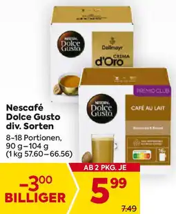 Billa Dolce gusto Angebot