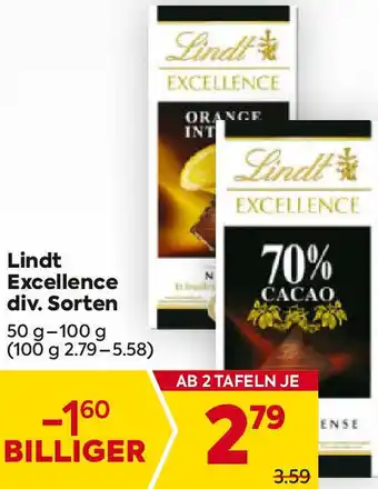 Billa Lindt Excellence Angebot