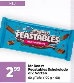 Billa Mr beast feastables schokolade Angebot