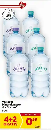 Billa Vöslauer mineralwasser Angebot